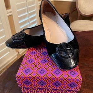 Tory Burch Black Flats